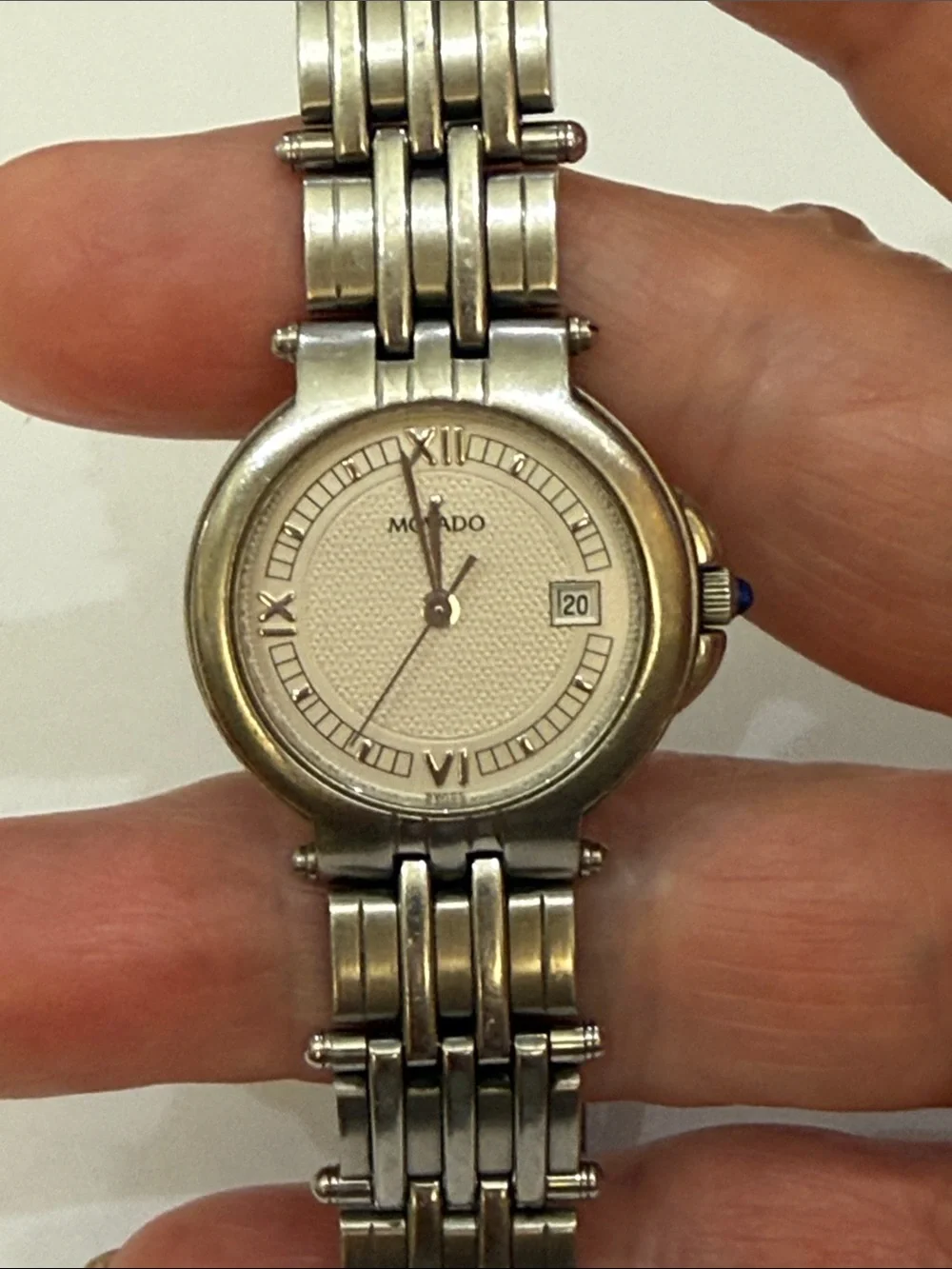 Movado 84-36-829 Aviso 26mm Stainless Steel Silver Dial Quartz Sapphire Crystal